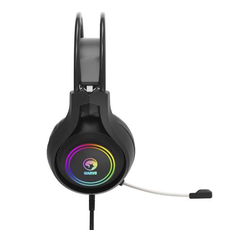 Headset Gamer Marvo Hg Rgb Mm Pc Black