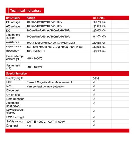 Digital Multimeter Auto Range UT136B Microlek Online Store