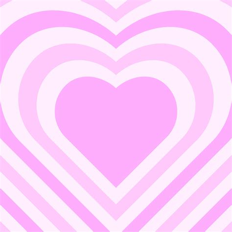 Pink Aesthetic Hearts Background Heart Shaped Concentric Stripes In