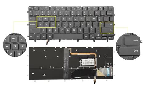 Antwelon Retroiluminaci N De Repuesto Para Teclado De Port Til Dell Xps