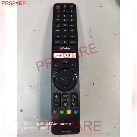 SHARP GB 326 WJSA ORIGINAL ANDROID LED TV REMOTE CONTROL GB326WJSA 2TC