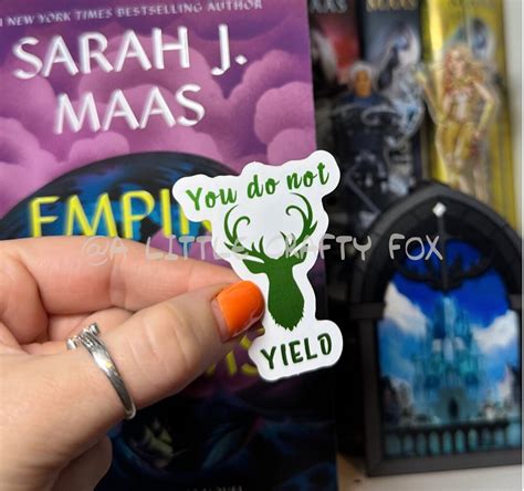 Terrasen Stag You Do Not Yield Throne Of Glass Inspired Etsy