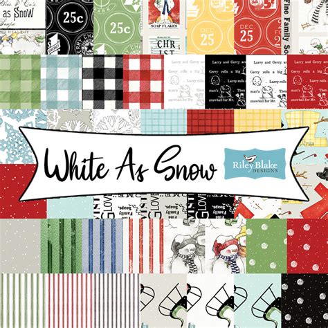 White As Snow By J Wecker Frisch For Riley Blake Designs Fort Worth