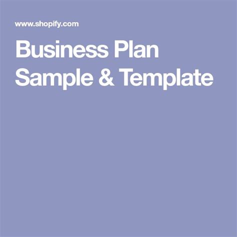 Free Business Plan Template With Examples for Small Businesses (2023 ...