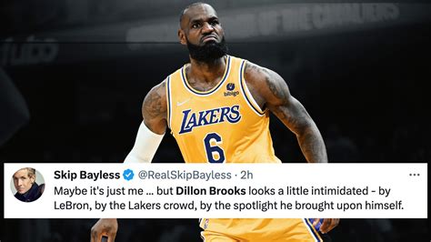 Nba Twitter Trolls Dillon Brooks After Lakers Take Lead