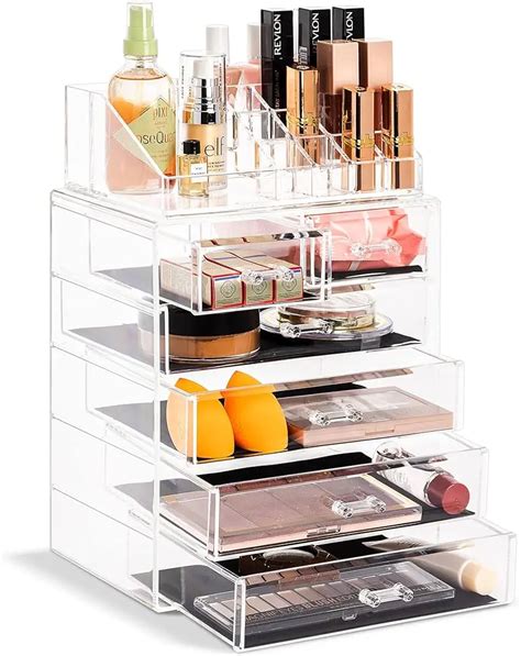 Contenedor Acr Lico Para Maquillaje Organizaci N Y Protecci N