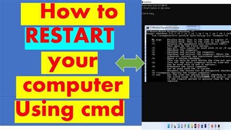 Restart Computer Using Command Prompt How To Restart Computer Using