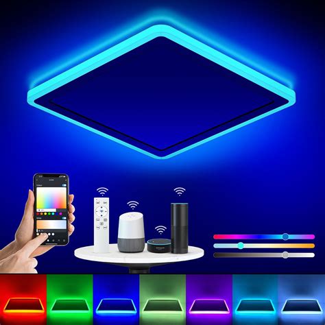 Annaror L Mpara De Techo Led Inteligente Wifi Pulgadas Rgb