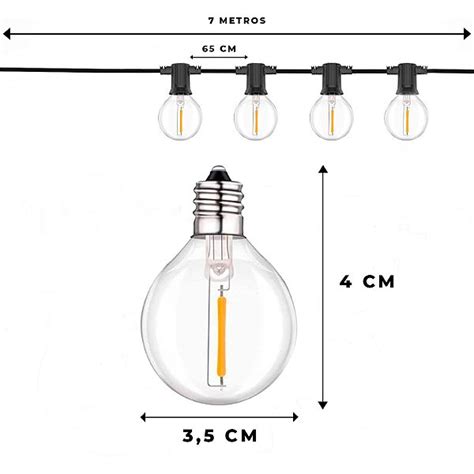 Varal De L Mpadas Cord O De Luzes Gambiarra Metros L Mpadas
