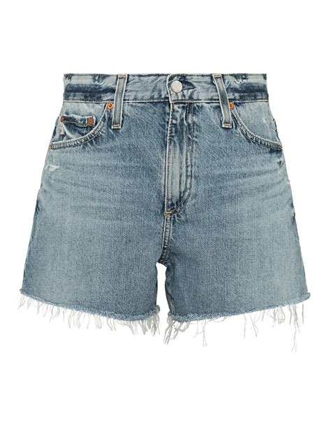 AG Adriano Goldschmied Damen Jeansshorts EX BOYFRIEND In Blau Kaufen