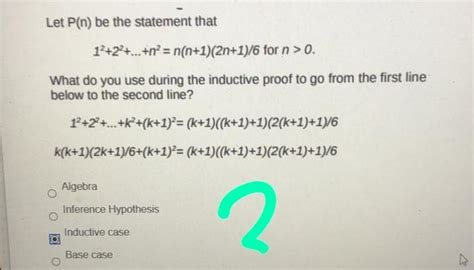 Solved Let P n be the statement that 12 2 n² Chegg