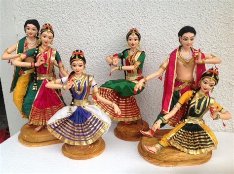 Papier Mache Dolls Clad In Beautiful Costumes For Navaratri Golu