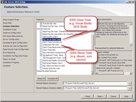 Sql Server No Selection To Install Ssis Ssrs And Ssas Off