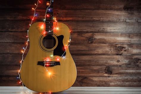 1,856 Christmas Acoustic Guitar Images, Stock Photos, 3D objects ...