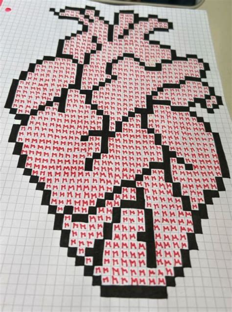 По клітинкам Book art diy Easy pixel art Pixel drawing