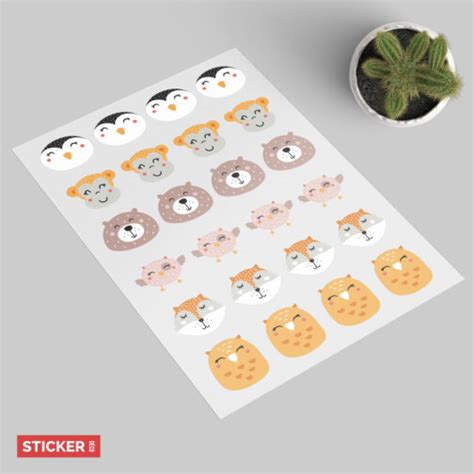 Stickers Planche Animaux Scandinaves Stickers Stickerdeco Fr