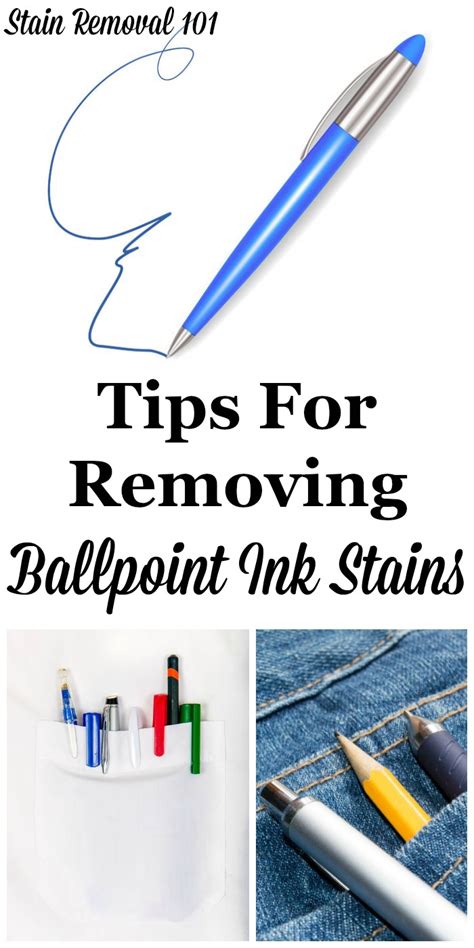 Stain Removal Ballpoint Ink Tips To Remove Pen Marks