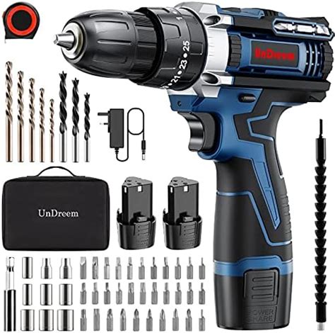 Cordless Drills 12v Power Impact Driver Combi Drill Kit With Li Ion