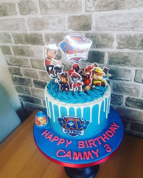 Paw Patrol Drip Cake Drip Cakes Cake Desserts