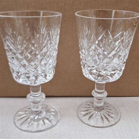 Royal Brierley Crystal Wine Glasses Etsy