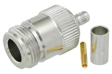 N Female Connector Crimp Solder Attachment For Pe C Pe P Rg