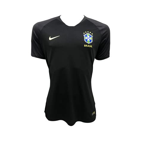 Camisa De Goleiro Preta Sele O Brasileira Allfc