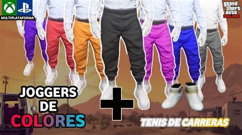 COMO CONSEGUIR LOS JOGGERS DE COLORES PERSONAJE MASCULINO GTA5