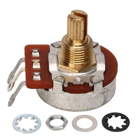 Cikonielf Potentiomètre à arbre court Potentiomètre de guitare