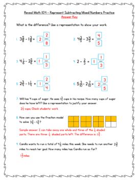 Reveal Math Practice Th Grade Worksheets For Entire Year Bundle