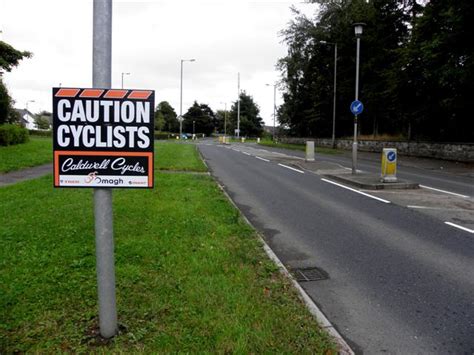 Cyclists Notice Omagh © Kenneth Allen Cc By Sa20 Geograph Ireland