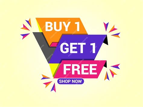 Premium Vector Buy 1 Get 1 Free Banner Special Offer Banner Big Sale