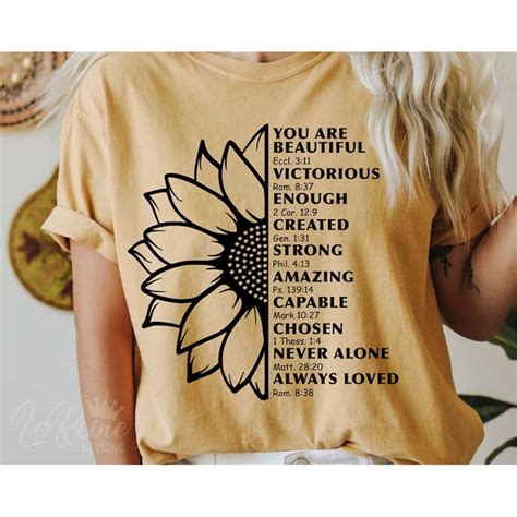 Sunflower Inspiration Christian Svg Bible Verse Svg Sunfl Inspire