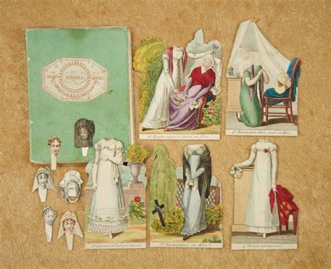 Rare Early French Paper Doll Paper Dolls Vintage Paper Dolls French