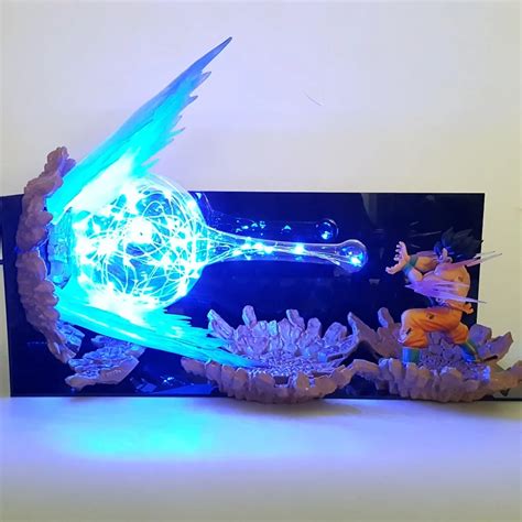 Lámpara Led de Dragon Ball Son Goku Super Saiyan DBZ lámpara de mesa