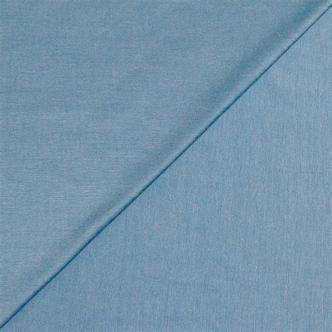 Jersey tubulaire 100 coton mercerisé Bleu layette vendu au mètre