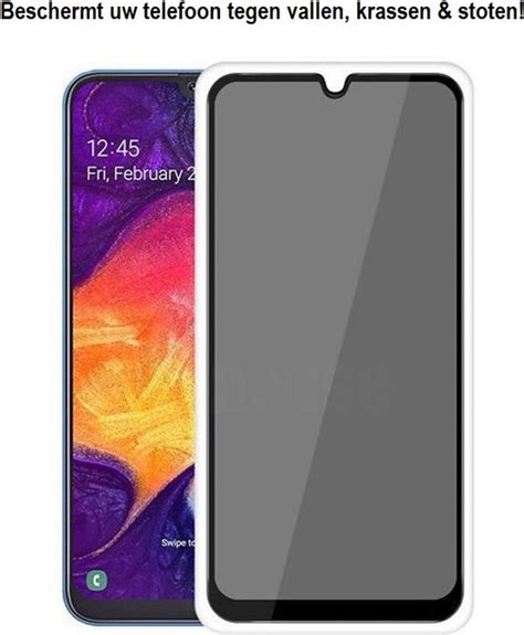 Screenz® Samsung Galaxy A12 Privacy Screenprotector Tempered Glass Screen