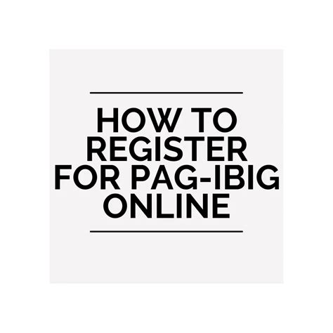 How To Register For Pag Ibig Online