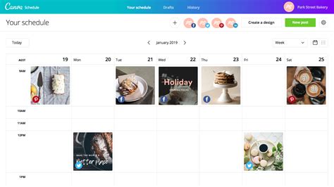 Social Media Planning Scheduling Tool Canva Pro