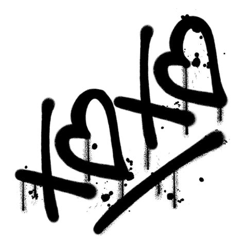 Premium Vector Vector Graffiti Spray Paint Word Xoxo Isolated Vector