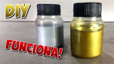 Como Fazer A Cor Dourada Com Tinta Guache - Como fazer Tinta dourada e prateada em casa. DIY - YouTube