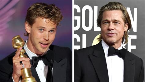 Austin Butler Gives Shoutout To Costar Brad Pitt During Golden Globes