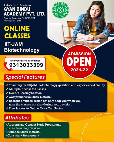 India S Online Coaching For Iit Jam Biotechnology Gyan Bindu Academy