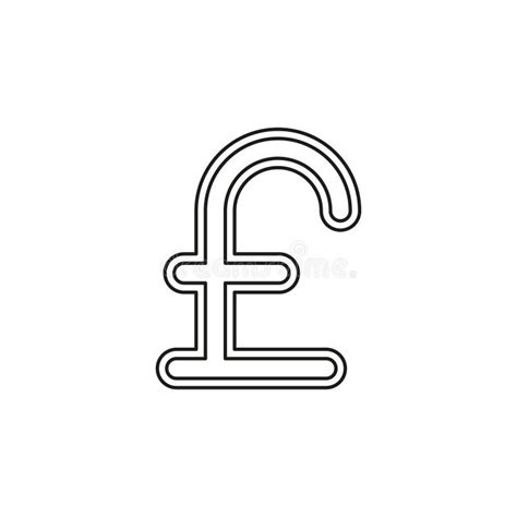 Pound Sign Icon Money Pound Illustration Stock Illustration