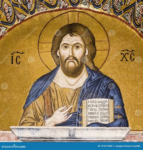 Mosaic Of Jesus Christ Stock Photo Image Of Bible Deesis 161871800