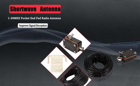 Portable Short Wave Antenna Mhz Pocket End Fed Radio Antenna Fe