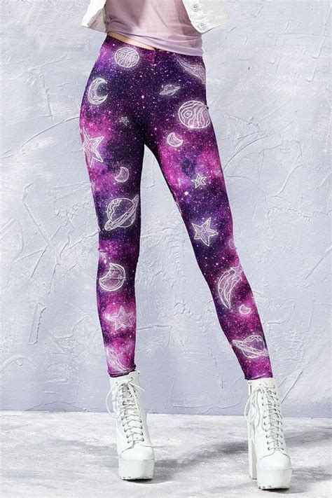 Pink Galaxy Leggings Purple Galaxy Leggings Space Leggings Galaxy