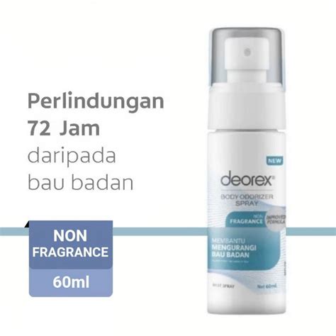 Jual Deorex Body Odorizer Spray Deodorant Non Fragrance Ml Shopee