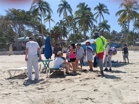 Predomina bandera amarilla en playas de Bahía de Banderas