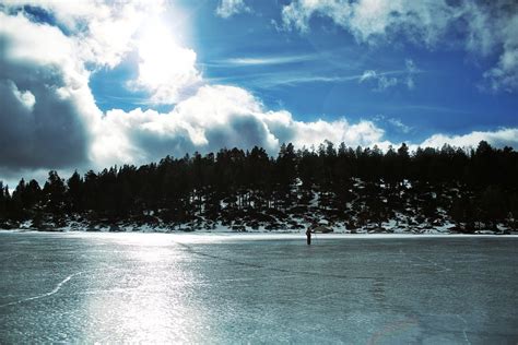 Bildet Landskap Hav Vann Natur Horisont Fjell Sn Vinter Sky