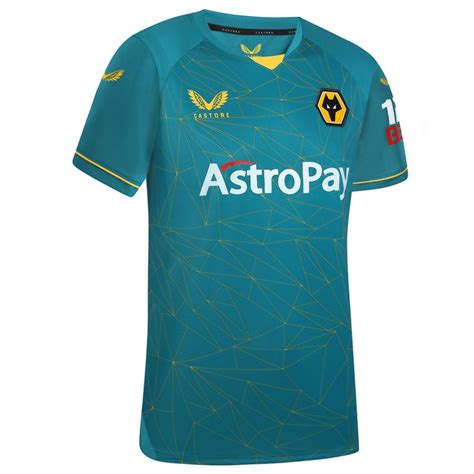 Wolverhampton Wanderers 2022-23 Castore Away Kit - Football Shirt ...